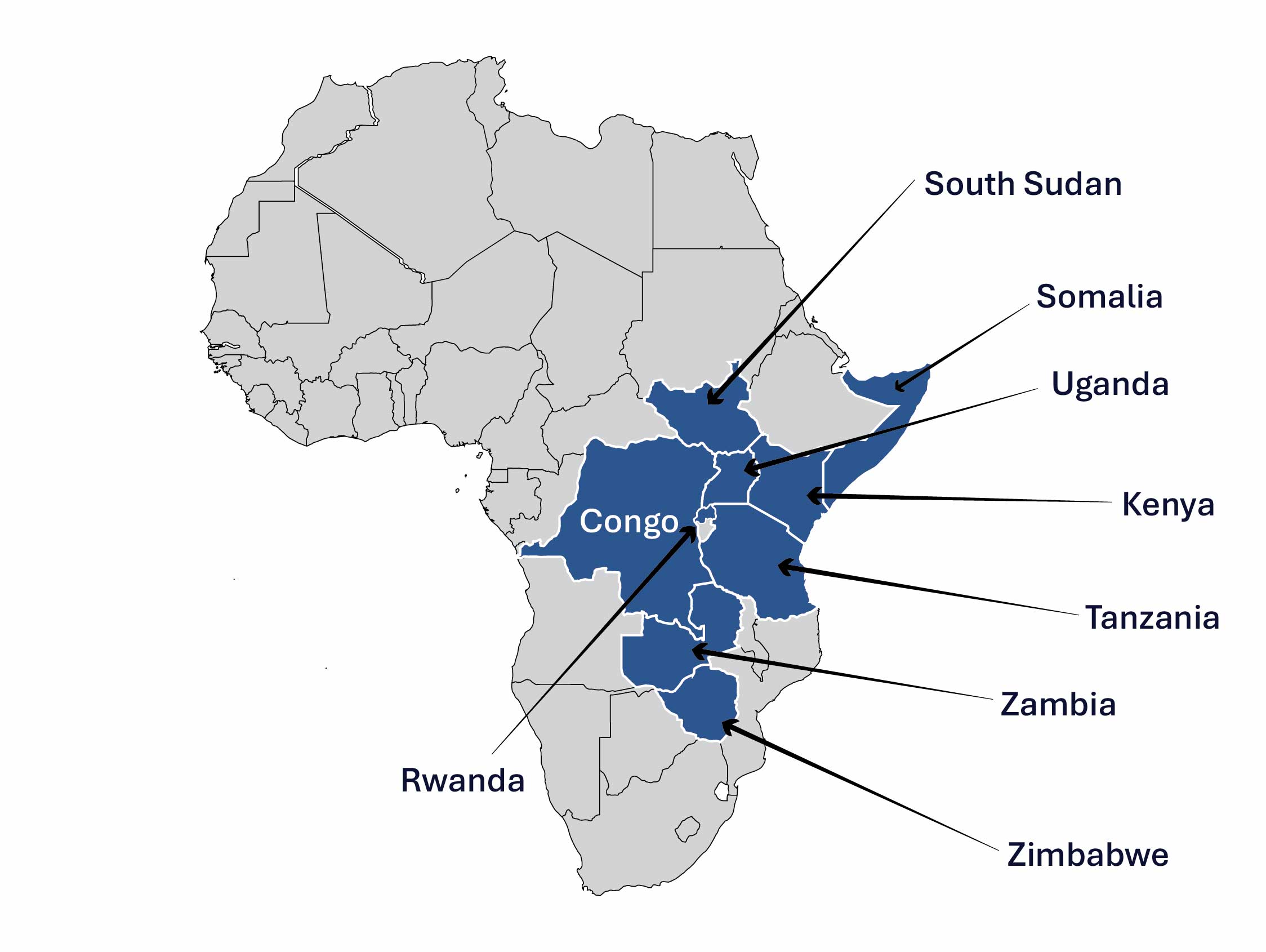 CEIL Africa Presence Map